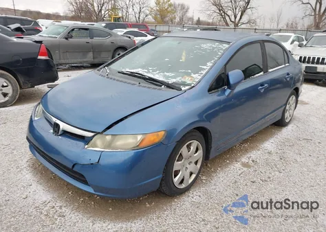 2008 Honda Civic Lx z USA, uszkodzony, nr VIN 1HGFA16508L010068